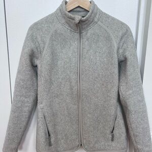 Smartwool Women's Gray Wool Blend Fleece Jacket size S